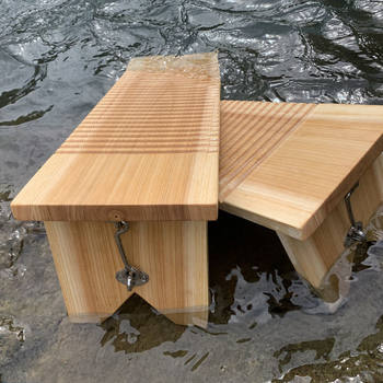 Solid Wood Washboard with Legs, Household Thickened Folding Single-Sided Extra-Large Traditional Kneeling Fir Wood