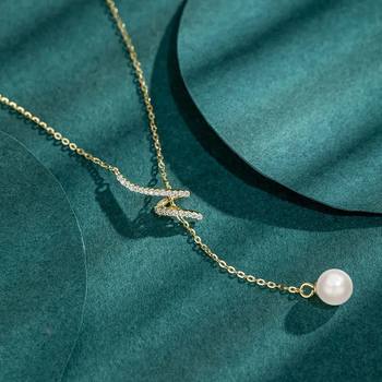 Pearl Tassel Necklace Women's All-match Simple High-end Sense ins Niche Design Collarbone Necklace Women's 2022 New