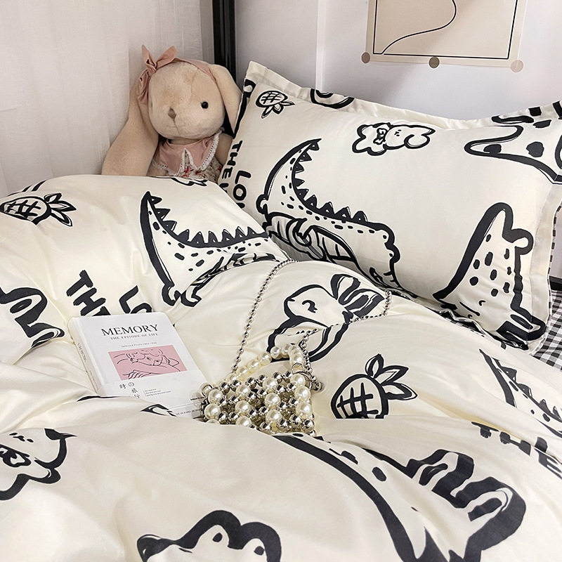 [Enjoy]American Cotton, Soft and Skin-Friendly, Simple and Fresh Three-Piece Set, Four-Piece Set