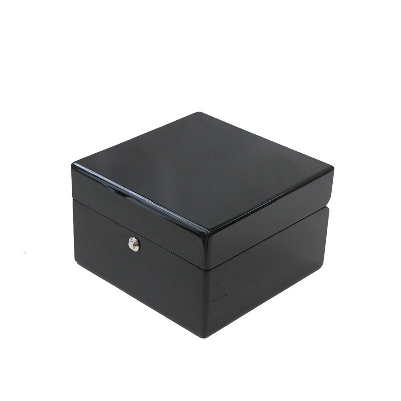 Foreign Trade Explosions High-end Watch Packaging Box Flip Jewelry Storage Box Bronzing Printing Wooden Gift Box