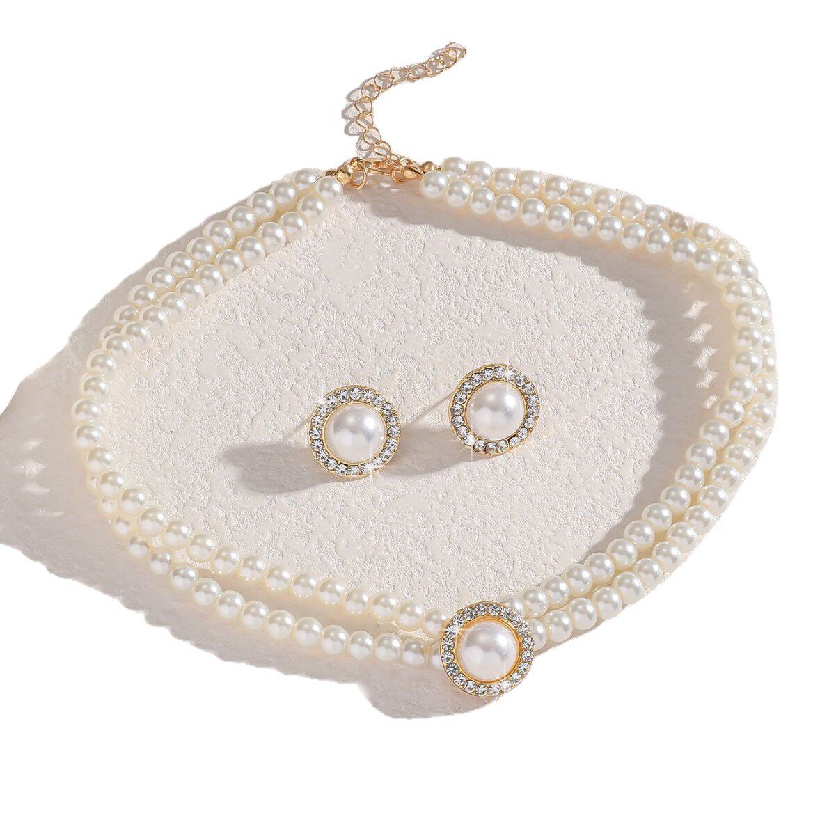 Double-Layered Pearl Necklace Necklace for Women, Accessible Luxury Niche High-End Clavicle Chain Design 2025 New Hot Style