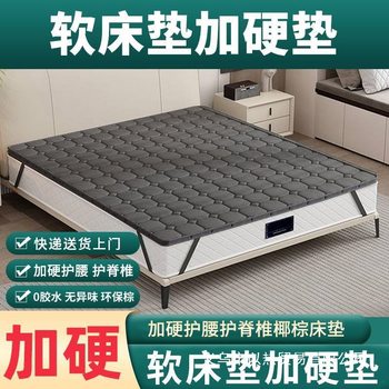 New Natural Environmentally Friendly Coconut Palm Mattress Waist Protection Spine Soft Mattress Plus Hard Artifact Bedroom Hotel Apartment Mattress