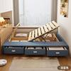 Modern Simple Multi-function Storage Bed Without Bedside Household Small Apartment Side Opening Air Pressure Tatami High Box Drawer Bed