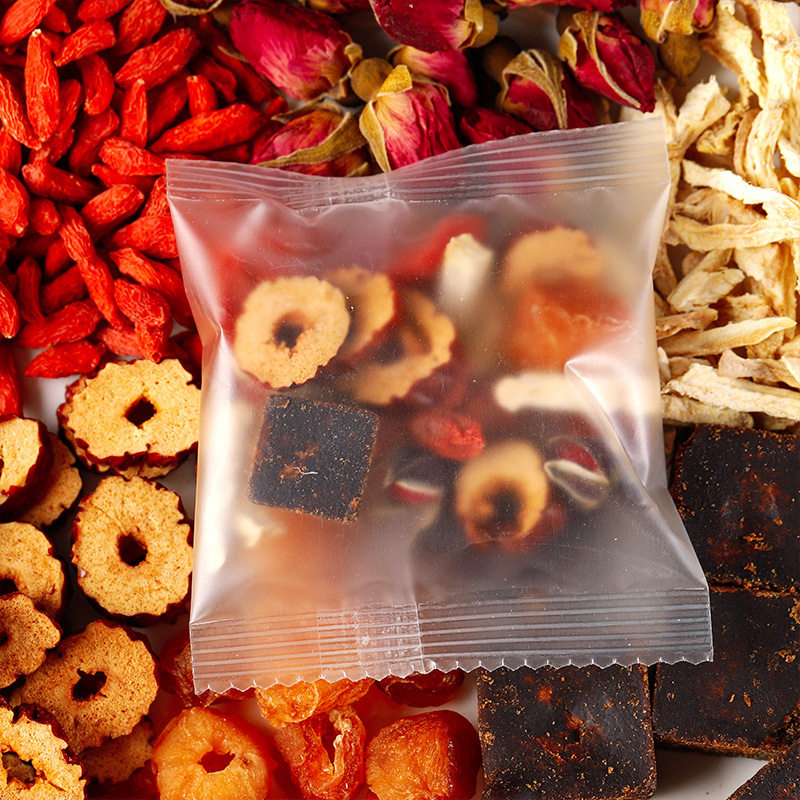 Brown sugar ginger jujube tea brown sugar longan red dates medlar group scented tea female qi and blood aunt brown sugar ginger tea wholesale