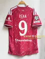 2627 liverpool home customized no. 9 star + champions league armband