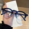 Glasses Frame New European and American Retro Round Small Frame Glasses Frame Simple Fashion Concave Shape Cross-Border Trendy Glasses for Women