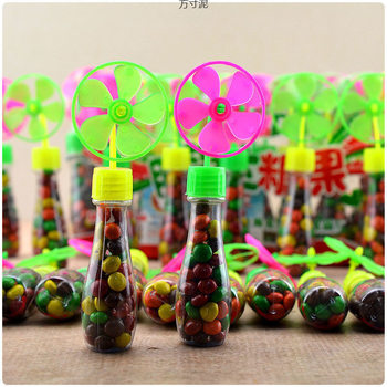 Rotatable Windmill Shape Kidsren's Snacks Chocolate Beans Candy Kindergarten School Gate Canteen Wholesale Factory