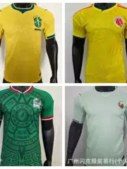 2627 World Cup National Team Player Version Short-Sleeved Football Jerseys from Jamaica, Brazil, France, Nigeria, and Portugal