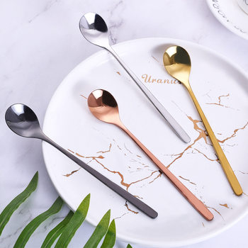 304 Stainless Steel Dessert Spoon Drop Coffee Spoon Spoon Lotus Root Starch Small Spoon Shake Tone Fast Hand Internet Red Spoon