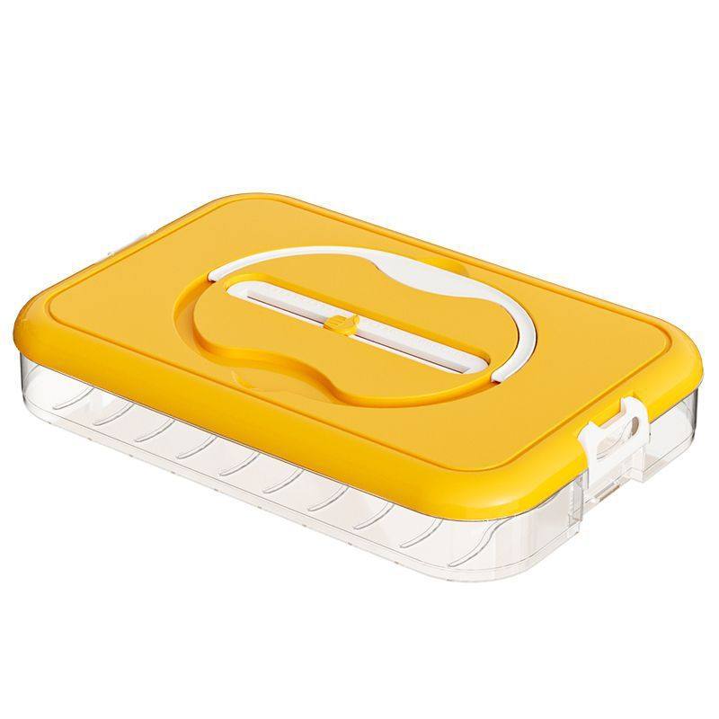 Dumpling Box Freezer Box Large-Capacity Storage Crisper Home Kitchen Refrigerator Fresh-Keeping Without Odor Multi-Layer Food Grade