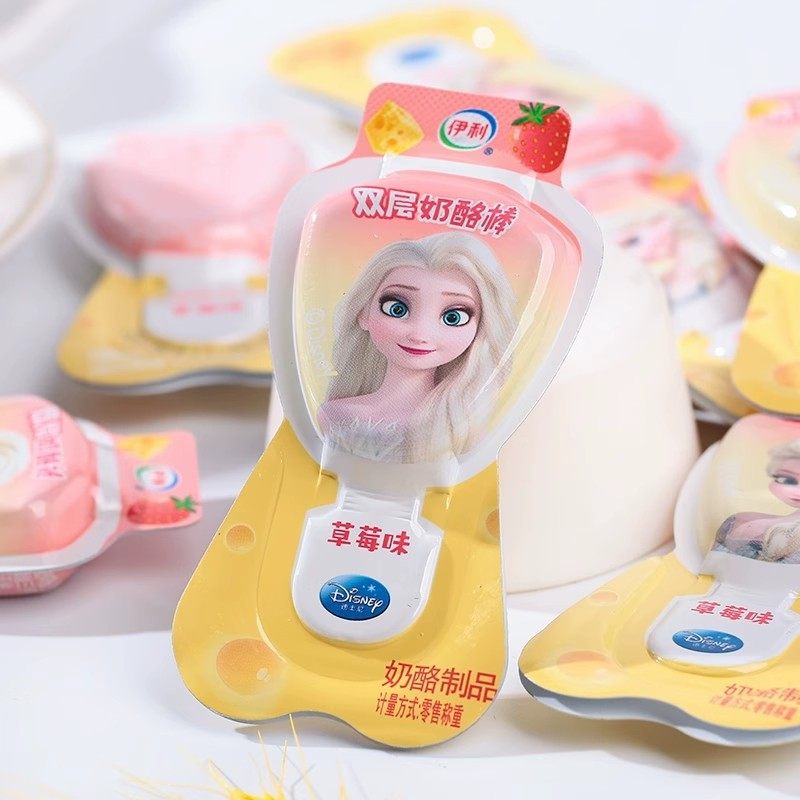 500g Per Bag Yili Room Temperature Cheese Sticks High-Calcium Snack Gift Pack Double-Layer Room Temperature Elsa Princess Dairy Products