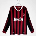 Long sleeves; 09/10 season ac milan home court