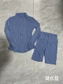 Lake blue trousers jacket suit