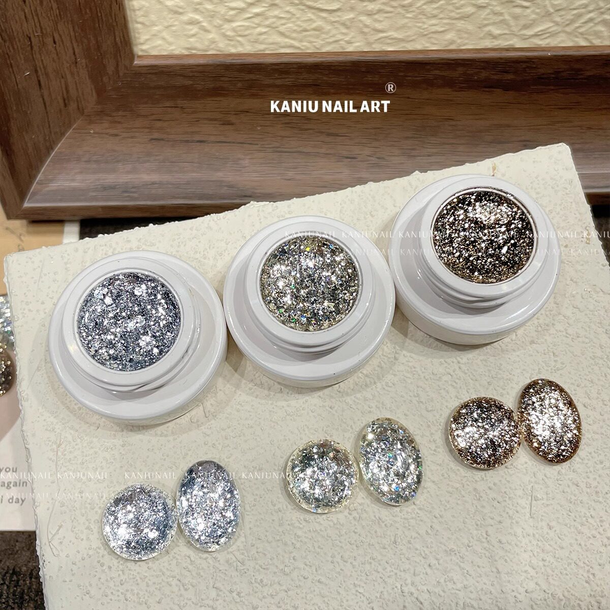 Kaniu Nail Art Glitter Nail Polish Gel 2025 Trendy Canned Ultra-Thin Korean Style Brightening Versatile Platinum Gel Wholesale