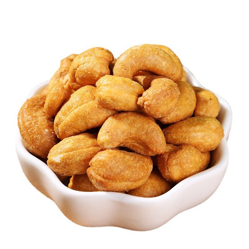 Wholesale Cashew Nuts 500g Bagged Original Salt-Baked Charcoal Roasted Nuts Dried Fruits Bulk Snacks