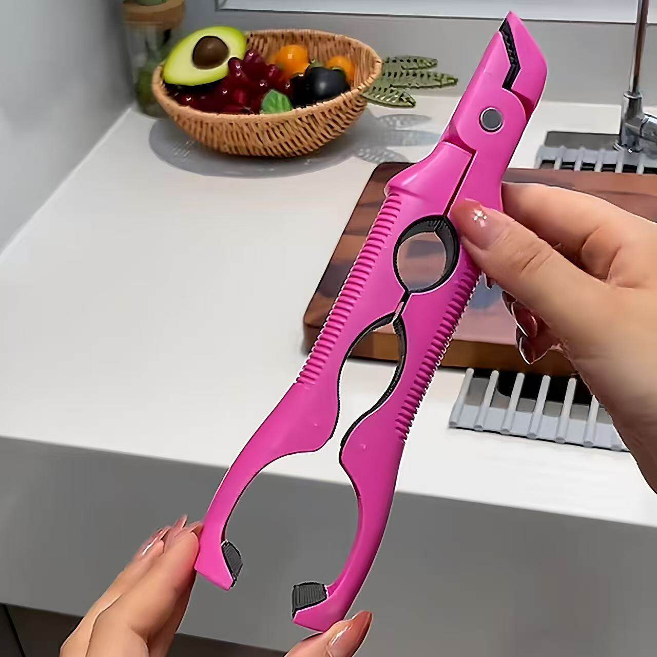 Three-In-One Bottle Cap Gripper, Bowl Clip, Silicone Non-Slip Clip, Kitchen Plate Clip, Bowl Clip, Heat-Resistant Plate Clip, Dish Clip