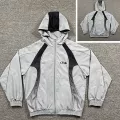 8418# Grey Reflective Strip Jacket