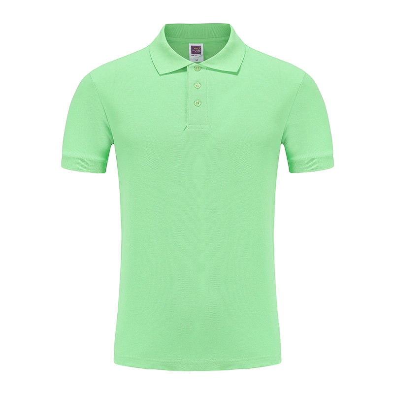 纯色大王220g全棉POLO衫翻领短袖POLO衫男工作服定制印绣logo批发