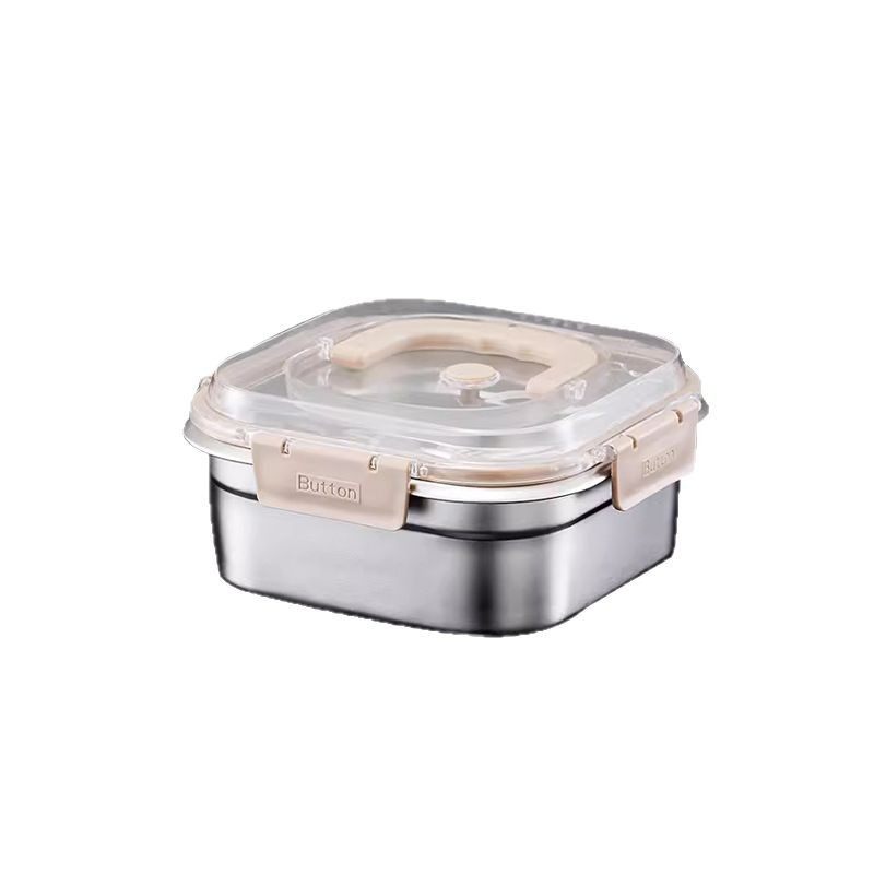Cross-border Explosions 316 Stainless Steel Preservation Box Refrigerator Storage Box Fruit Lunch Box with Lid Portable Lunch Box