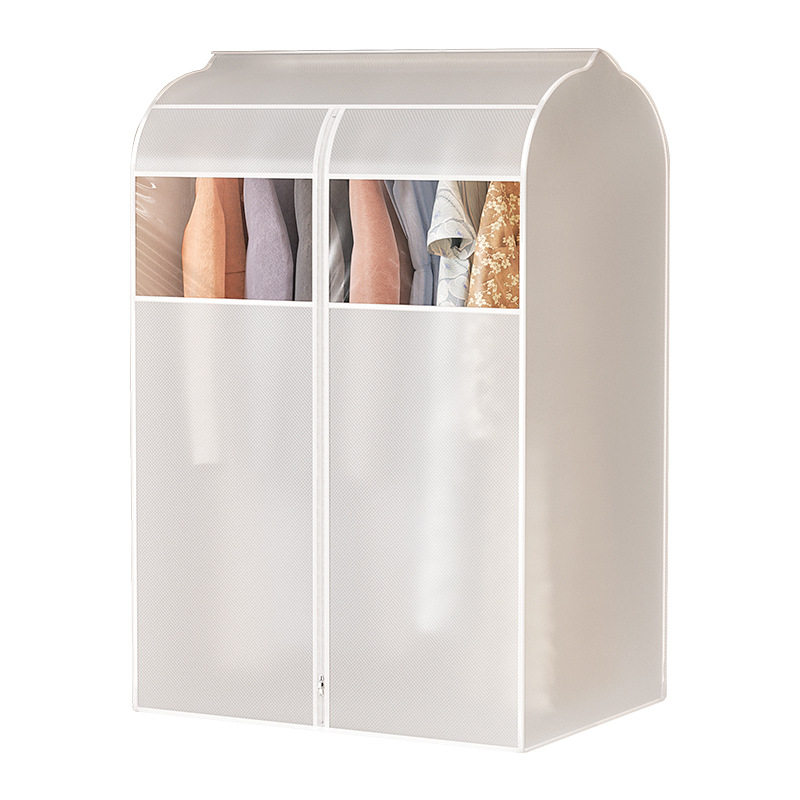 Clothes Dust Cover Vertical Transparent Clothing Dust Bag Coat Hanging Cover Dustproof and Moisture-Proof Wardrobe Dust Cover Home
