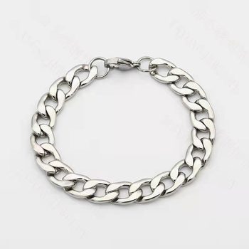 Stainless Steel Bracelet for Women, Korean Style, Simple and Personalized Jewelry, Titanium Steel Couple Bracelet for Men, 9mm Nkins Style for Women