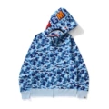 (new blue shark jacket thin velvet)