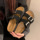 Обувь Birken; женские сандалии и тапочки на толстой подошве; женская летняя одежда; новинка 2024 года; модные повседневные пляжные тапочки с пряжкой на ремне mini 3