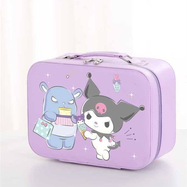 New Dopamine Printed Cosmetic Bag, Large Capacity, Portable, Waterproof, Student Girl Travel Storage, Cross-Border Trend