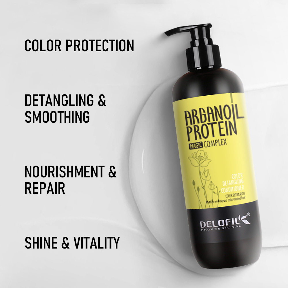 Delofil Shampoo Conditioner Silk Moisturizing Hair Softness Repair Nourishing Wash suit Cross-border Wholesale