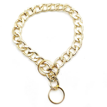 Supply Large and Medium Dog Pet Alloy Necklace Metal P Chain NK Chain Golden Retriever Labrador Large Dog Collar Cross Border