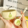 Ins Cute Ceramic Rice Bowl High-Looking Fruit Dessert Bowl Tableware Set Gift Box Housewarming Souvenir