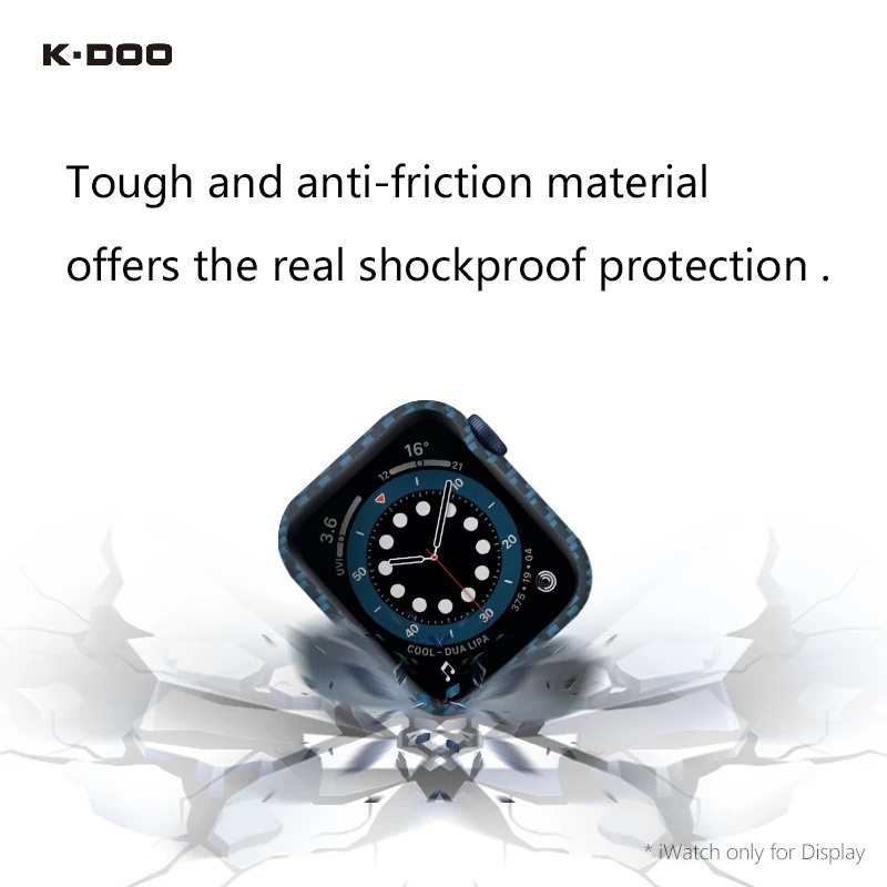 K-DOO Kevlar carbon fiber watch case for Watch6/4/SE5 Apple Watch case