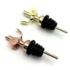 Stainless Steel Automatic Lid Pour Pour Oil Nozzle Golden Wine Nozzle Wine Plug Bartender Gravity Flip Rose Gold Gun Black