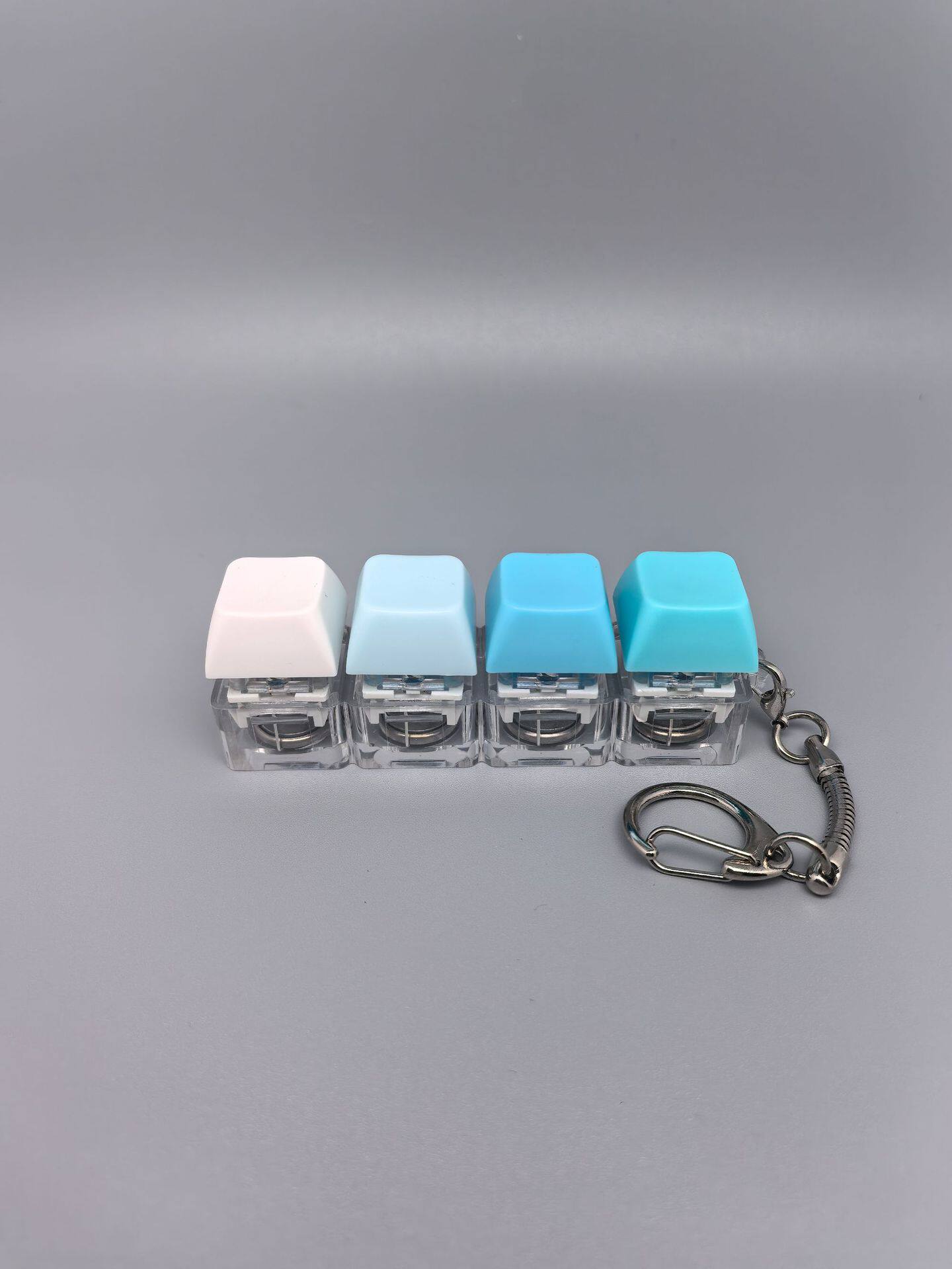 四键马卡龙按键解压玩具钥匙扣键盘办公摸鱼按键解压玩具跨境