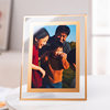 High-End Glass Photo Frame Display Stand 6 Inches 7inch 8inch A4 Couple Wedding Photo Transparent Crystal Photo Frame Empty Frame Wholesale