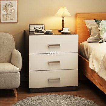 Bedside Table Simple Modern Bedside Storage Cabinet Home Bedroom Bedside Cabinet Multi-Functional Rental Room Simple Storage Cabinet