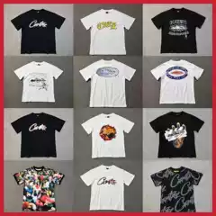 Cross-border wholesale European and American fashion brand Alcatraz Island letter LOGO printing round neck loose short sleeve T-shirt men's and women's half sleeve summer