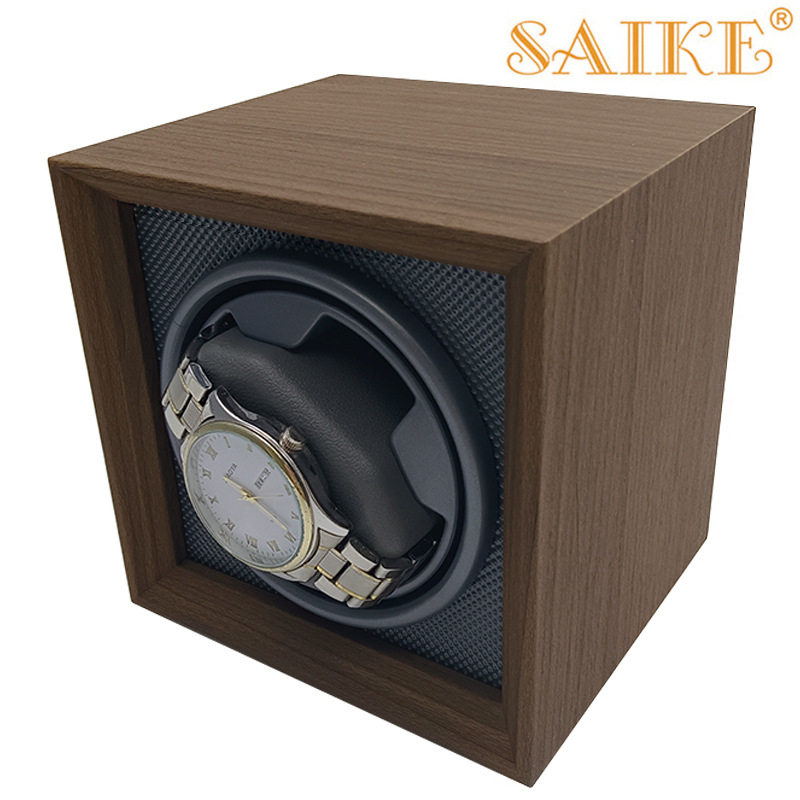 Spot Wholesale Black Walnut Wooden Vertical Automatic Mechanical Watch Watch Shaker Electric Watch Box 3-Position Adjustable