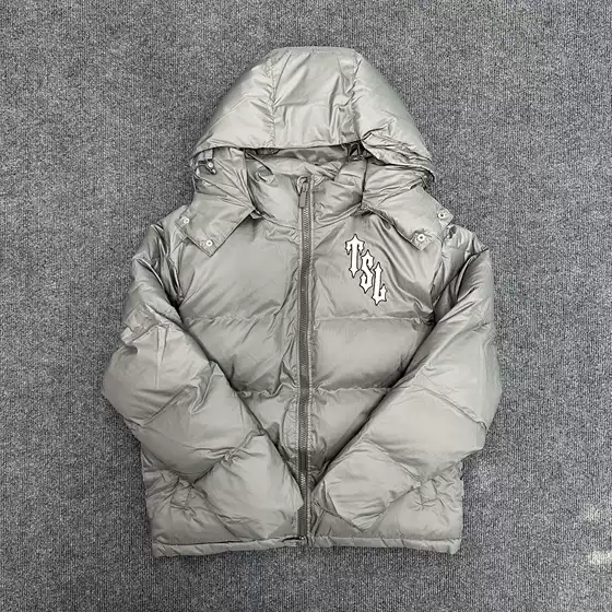 New Trapstar Hot Sale silver Tiger Pattern Winter Cotton-padded jacket Fashion Brand European and American Style Couple Jacket All-match