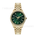 Embossed gold green