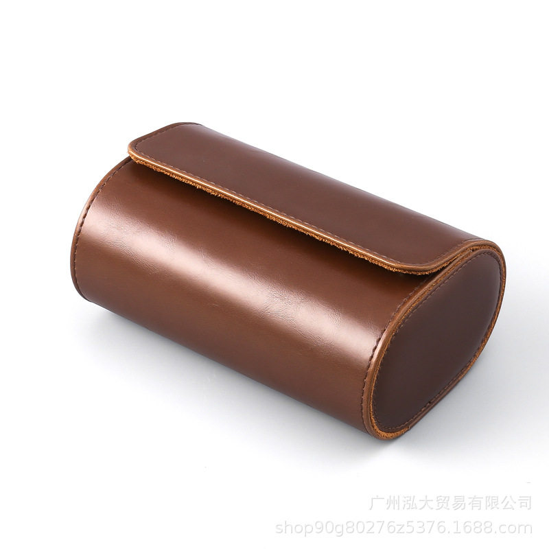 Watch storage box portable watch box PU three-position watch box dustproof drop-resistant mechanical watch box Travel Watch bag in stock