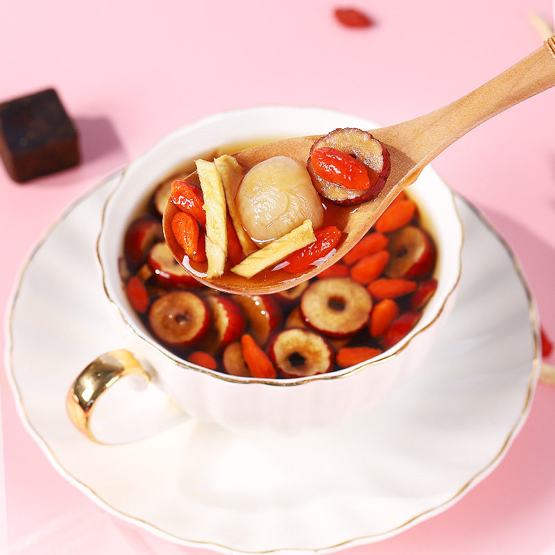 Brown Sugar Ginger Jujube Tea Ginger Tea Aunt Tea Brown Sugar Tea Longan Red Dates Wolfberry Source Factory Home One Piece Delivery