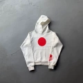 9291 red dot sweatshirt/white