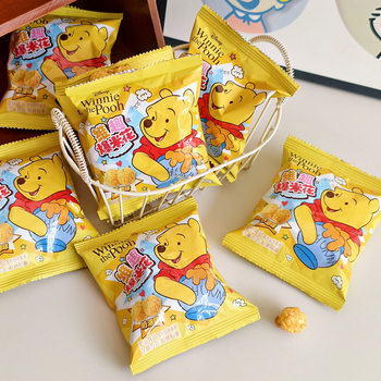 Winnie the Pooh Popcorn Crispy Honey Butter Flavor Full Moon Office Afternoon Tea Snack Popular Same Style Zero