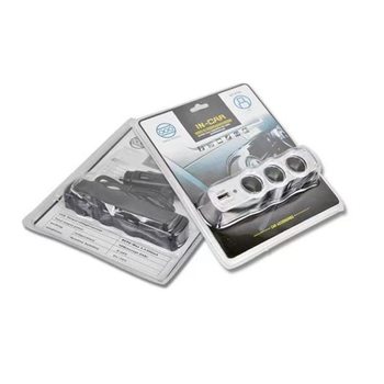 Factory direct car cigarette lighter 12/24v Universal car three cigarette lighter car cigarette lighter