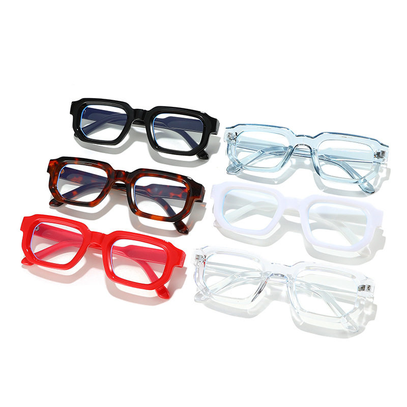 Retro trendy glasses frame personalized women's artistic glasses frame anti-blue Joker small box couple glasses wholesale
