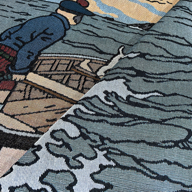 Nautical Diary Blanket Cotton Blanket Single Sofa Blanket Cover Blanket Living Room Dress-up Sofa Blanket Dust Blanket