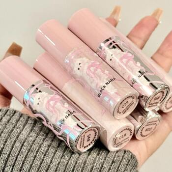 BLACK NANA Cat Soft Cotton Soft Mist Lip Cream Female Student Plain White Matte Lip Glaze Air Lip Mud Lipstick