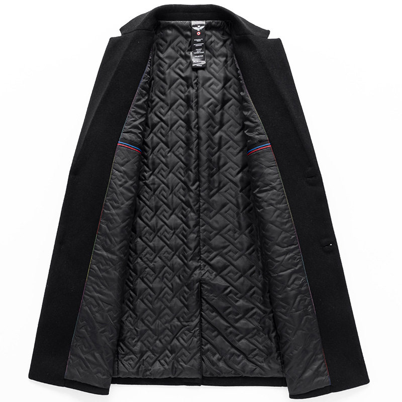 Mens Wool Blend Overcoat Mid Length Casual Style Available in Multiple Colors Wholesale with Low MOQ