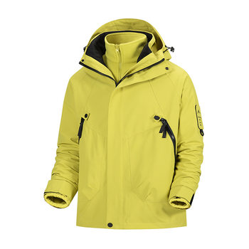 Autumn and winter new style assault clothing three-in-one couple leisure outdoor climbing fleece clothing liner two-piece graphene black